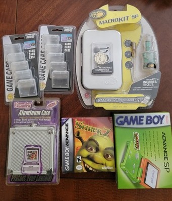 NINTENDO GAMEBOY Advance SP Shrek Lime Grn/Orange LE Console W/accs. NEW SEALED