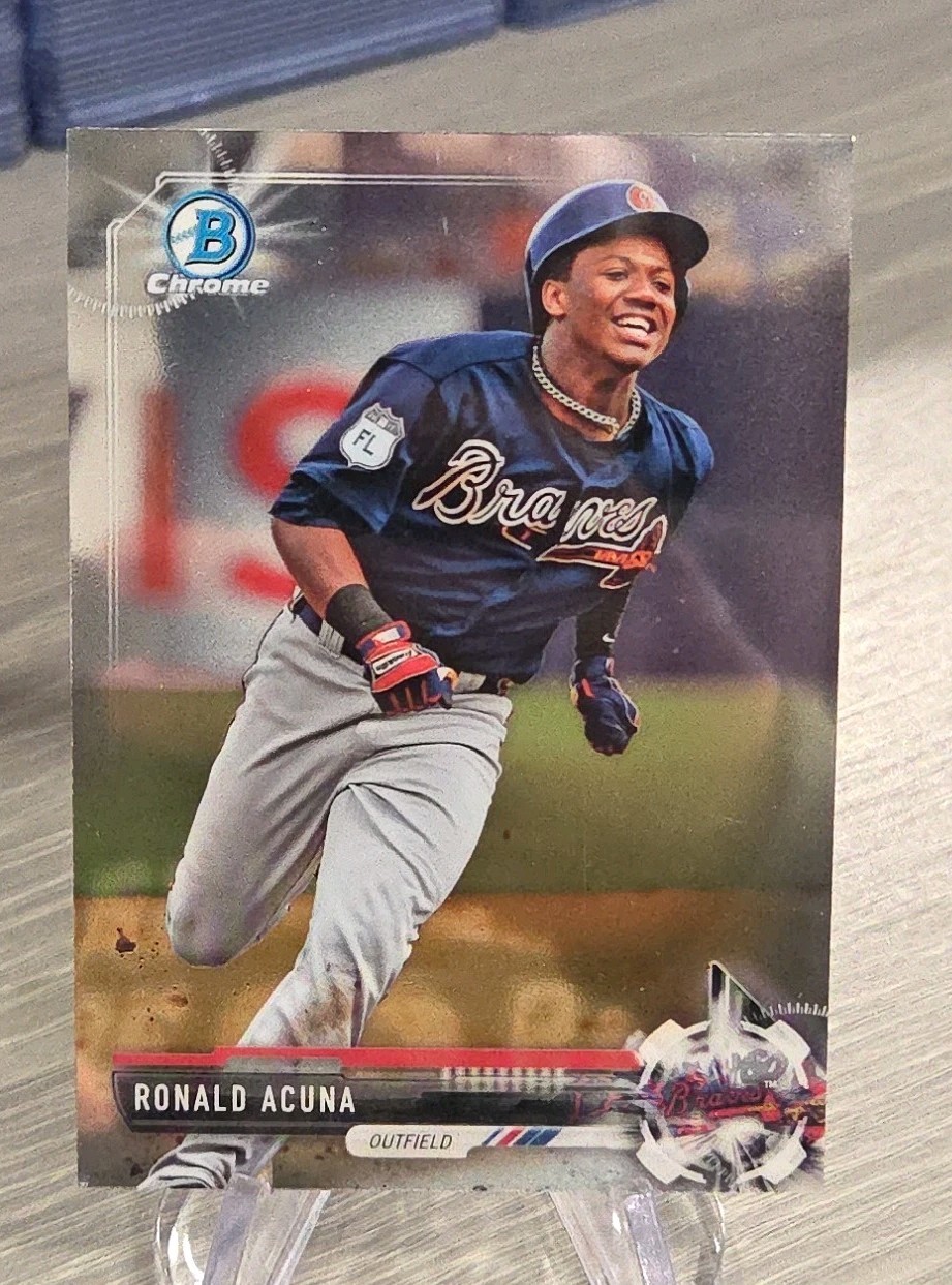Ronald Acuna Jr. 2017 Bowman Draft Chrome #BDC-39 Atlanta Braves