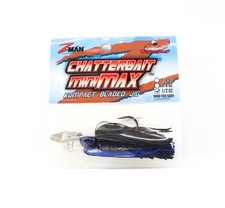 Zman Chatterbait Mini Max Sinking Bait 1/2 oz Black Blue (8958)