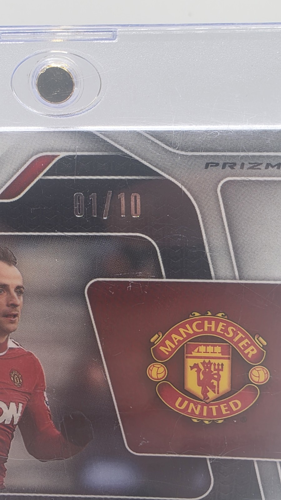 Panini Prizm 2024-25 Premier League Signatures Auto Berbatov Man Utd S-DB /10 view 3
