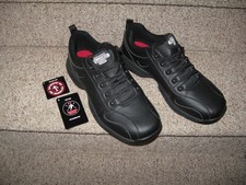 NEW GENUINE Skechers Work Shoe Relaxed Fit Men's Black Slip Resistant Shoes 10.5