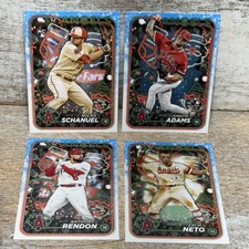 2024 Topps Holiday Los Angeles Angels Team Lot - 4 Cards Nolan Schanuel RC New