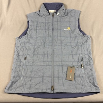 KJUS Golf Vest Rowan Insulated Chest Logo Full Zip XXL Blue Gray NWT MSRP $300