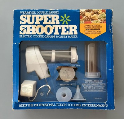WearEver Double Barrel Super Shooter Electric Cookie Maker 1-No.70001B Sealed