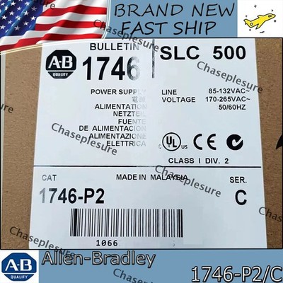 New Sealed 1746-P2 NEW PLC Chassis Power Supply PLC 1746 P2 US  AB Ships Today