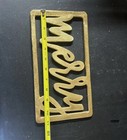 4 Pc Winter Christmas Placemats & 2 Pc Gold Metal Trivets “Merry” — photo 6