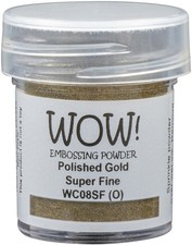 4 Pack - WOW Embossing Powder 15ml-Polished Gold - Super Fine - WOW-1G63P