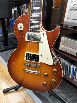 Burny Super Grade Model Les Paul Sunburst Electric Guitar Shipping From Japan