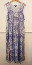 Cerulean Womens Dress Purple Size S M UK 10 12 Maxi Whimsy Floral Fairy Boho