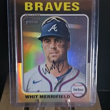 Topps 2024 Heritage High# Whit Merrifield Chrome #597 367/699 MLB Braves