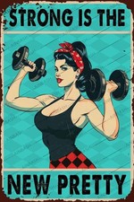 Home Gym Tin Metal Signs Home Décor 8x12 Str...