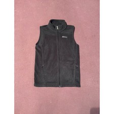 Columbia Kids Black Benton Springs Full Zip Fleece Vest WB1433 Medium 10/12