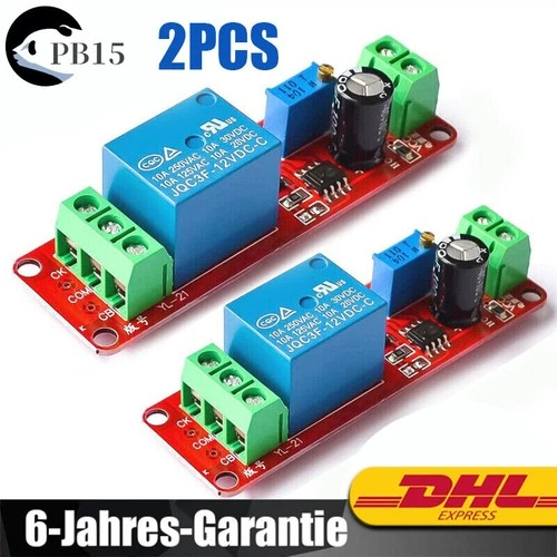 NE555 DC 12V Delay Relay shield Timer Switch Adjustable Module 0 To 10 Sekunden