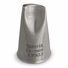 St&auml;dter Fine Line Rose Spout Bent #61 Small Decorating Spout 10 mm