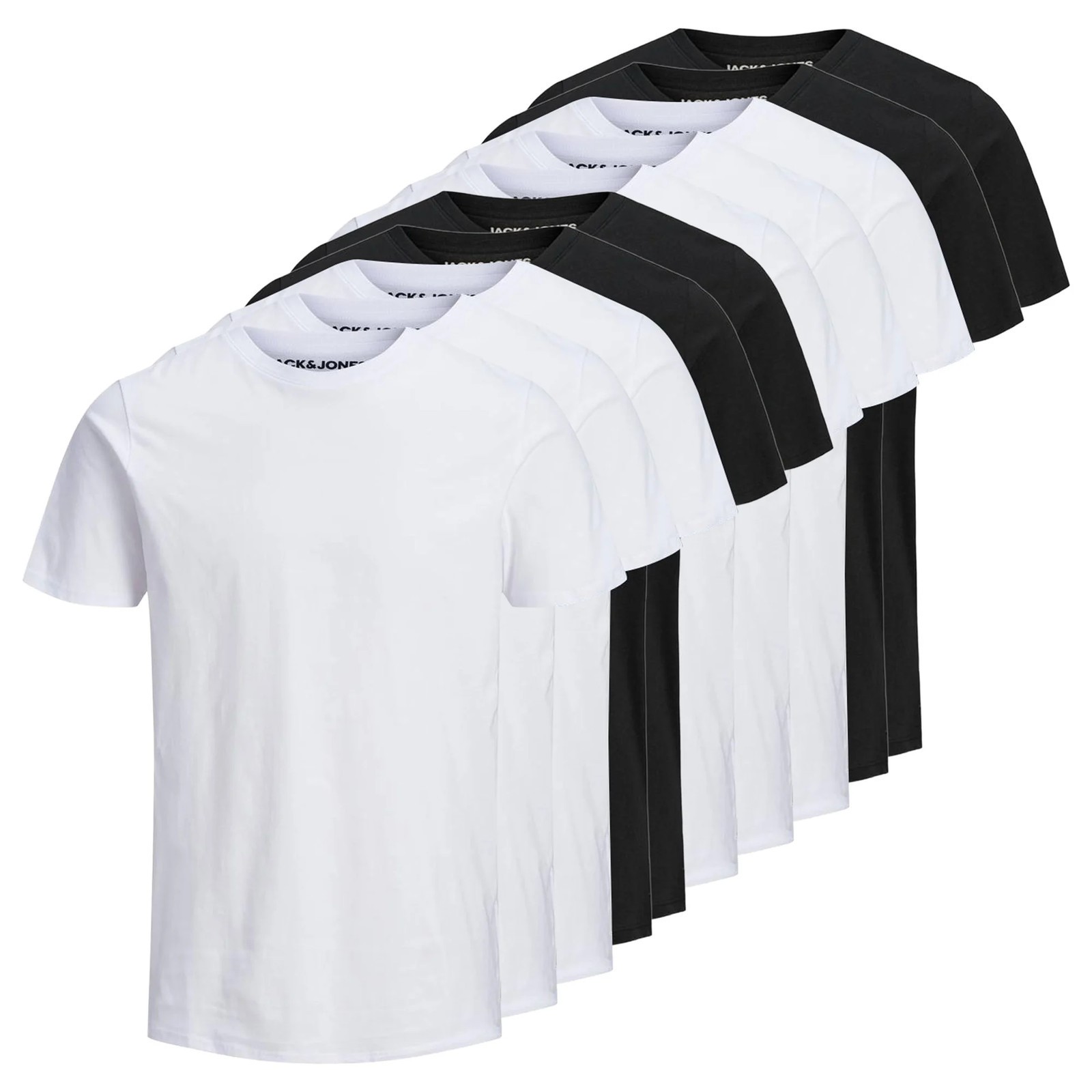 JACK&JONES Men's T-Shirt 10-Pack JJEORGANIC Basic Tee O-Neck Short Sleeve image 3