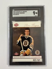 2003-04 PACIFIC P.S. RESERVE PATRICE BERGERON #104 RED 420/425 SGC 9