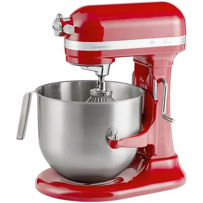 KitchenAid KSM8990ER Red 8 Qt. Bowl Lift Countertop Mixer with Standard Accessor