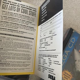 Sega CD Racing Aces y Tomcat Alley con registro y manuales