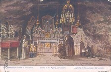 ISRAEL PALESTINIA Jerusalem Agony caves 1910s PC