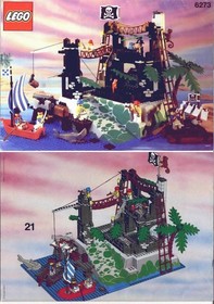 LEGO Rock Island Refuge 6273 Pirates Fortress Set