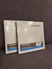 2x Ampex Grand Master 457 Audio Tape Neu