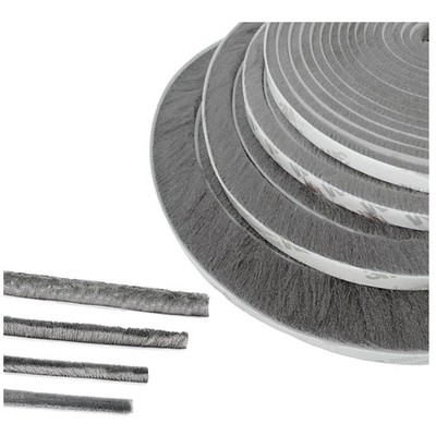 Bürstendichtung Selbstklebend Grau 5m x 9mm x 23mm Tür Fenster Dichtung