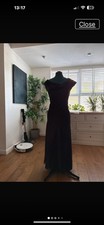 Ted Baker Women's Dress Size 8-10 Black Maxi Dress Sleeveless