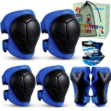 Kids Knee Pads and Elbow Pads Set for 3-13 Years, Kids Toddler 3 in 1 Protect...