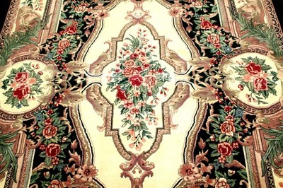 9X6 1960's BREATHTAKING MASTERPIECE 400KPSI 50RAJ HAND KNOTTED WOOL TABRIZZ RUG