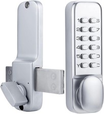 Mechanical Keyless Door Lock Keypad Deadbolt Digital Combination Entry Handle