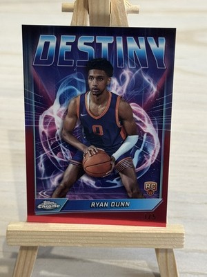 2024-2025 Topps Destiny RC Rookie Ryan Dunn Red Refractor 1/5 Phoenix Suns