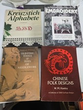 Lot Of Sewing, Craft, Embroidery Type Books. Most Vintage.