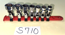 Mac Tools 7 Piece 38 Drive Sae. Chrome Swivel Socket Set 6 Point Sxu76tr