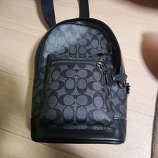 Coach Logo Pattern Backpack