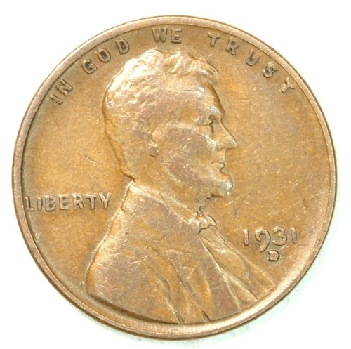 1931-D 1C BN Lincoln Cent- Choice VF- SMH 1480