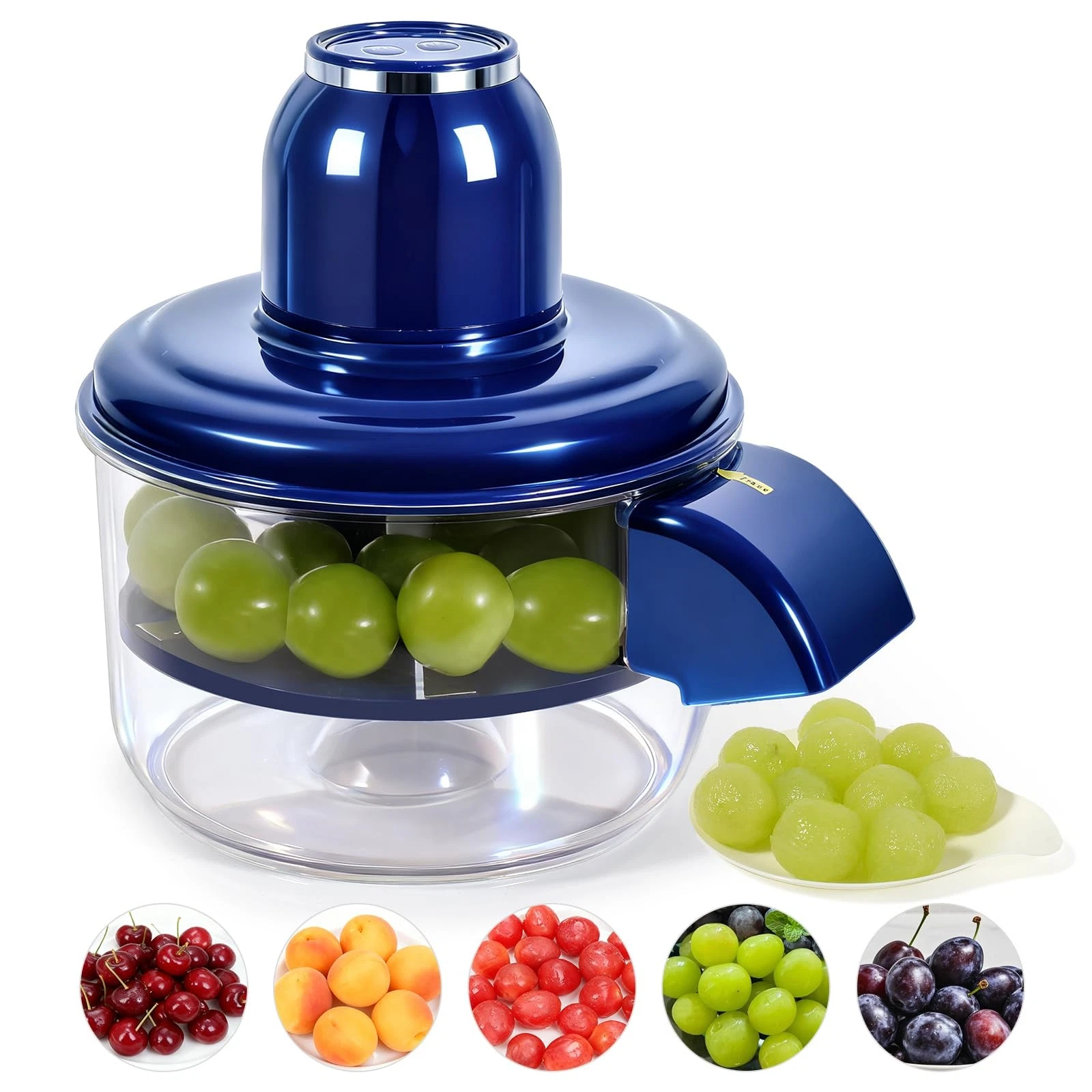 Electric Grape Peeler Machine, One-Button Automatic Fruit Garlic Peeler Machi...