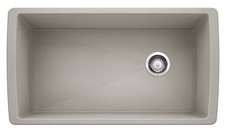 Blanco Kitchen Sink, Undermount 33.5"x 18.5" in Concrete Gray 442752