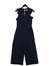 Whistles Women's Jumpsuit UK 6 Blue 100 Polyester Wide-Leg Jumpsuit