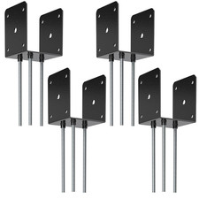 4x4 Concrete Post Base4 PCS Deck Post Base Holder Ground Spike for Concrete D...