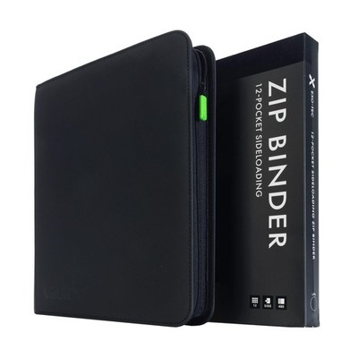 Vault X 12 Pocket Zip Binder, 480 Cards, Exo-Tec Material, 12-Pocket, Black