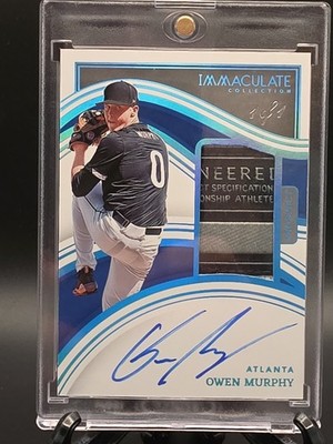 Owen Murphy 1/1 Panini Immaculate Auto Patch TRUE ONE OF ONE Atlanta Braves...