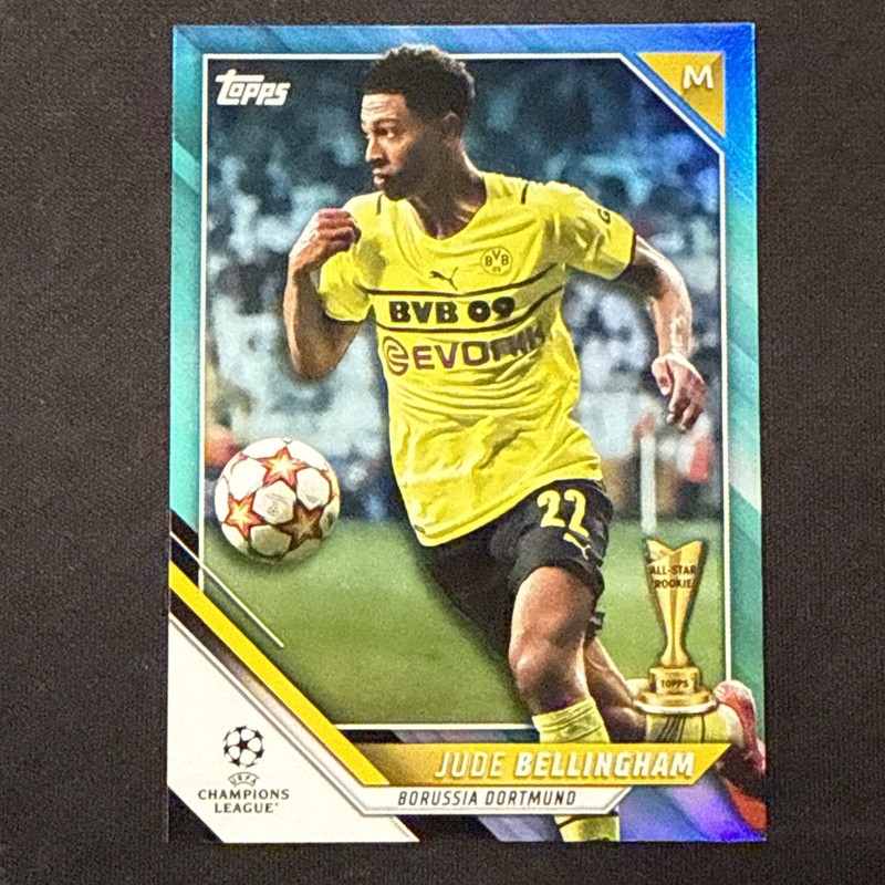 2022 Topps UCL Jude Bellingham #14 BVB All-Star Rookie Aqua Foil /299 England