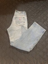 Tyndale FR F290T Distressed Denim Carpenter Work Pants (Made in USA) 32x34