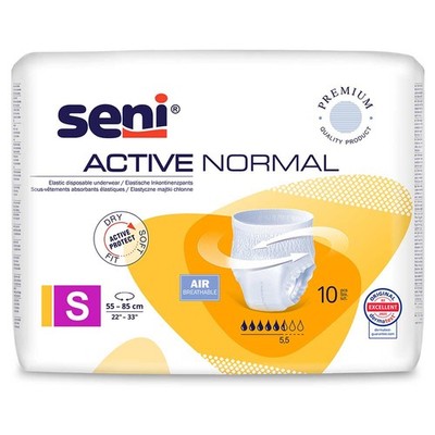 Seni Active Normal Pants Gr. S Inkontinenzhosen 10 Stück