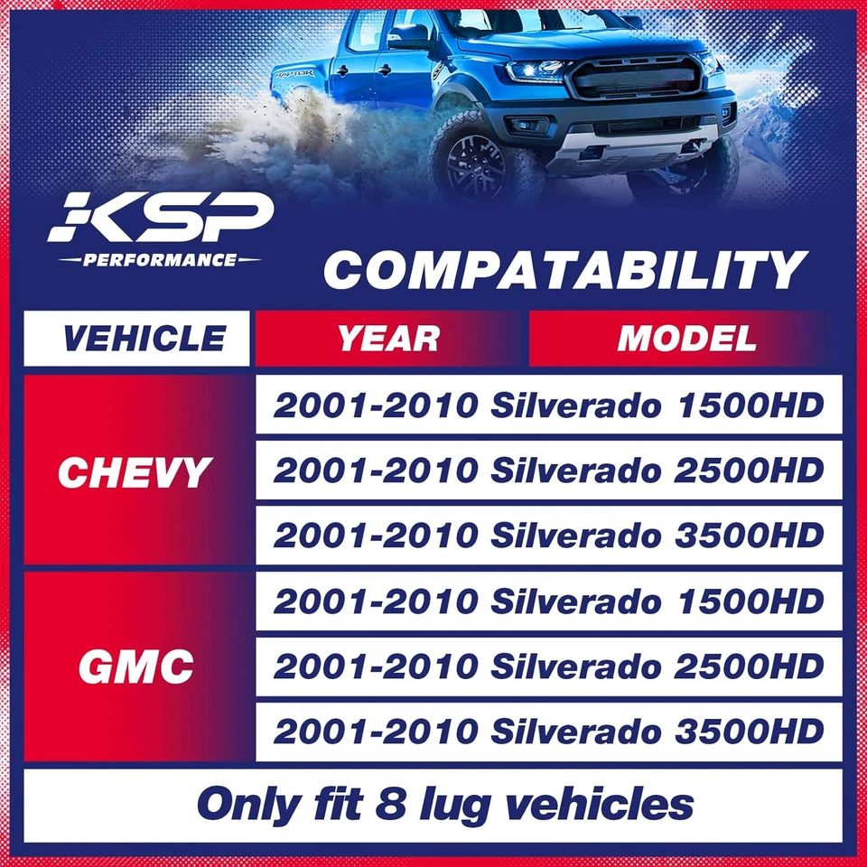 Llave de barra de torsión KSP 1-3" para Silverado Sierra 1500HD 2500HD 3500HD, acero forjado Foto 2 de 4