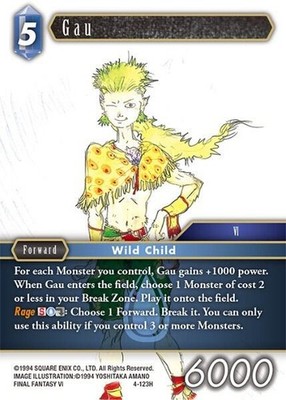 Gau 4-123H Opus IV NM Final Fantasy TCG