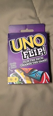 UNO Flip Card Game Complete Deck Family Party Game Mattel Double Sided Cards