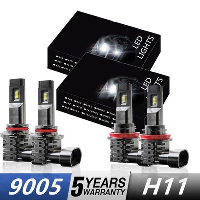 For Ram 1500 Big Horn Crew Cab Pickup 2019-2023 LED Headlight Hi Low Bulbs Combo