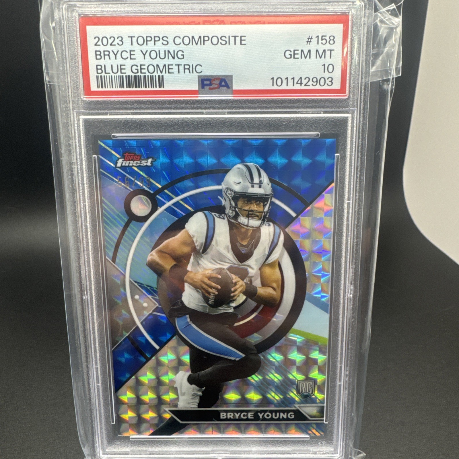 Bryce Young Topps Composite #158 Blue Geometric