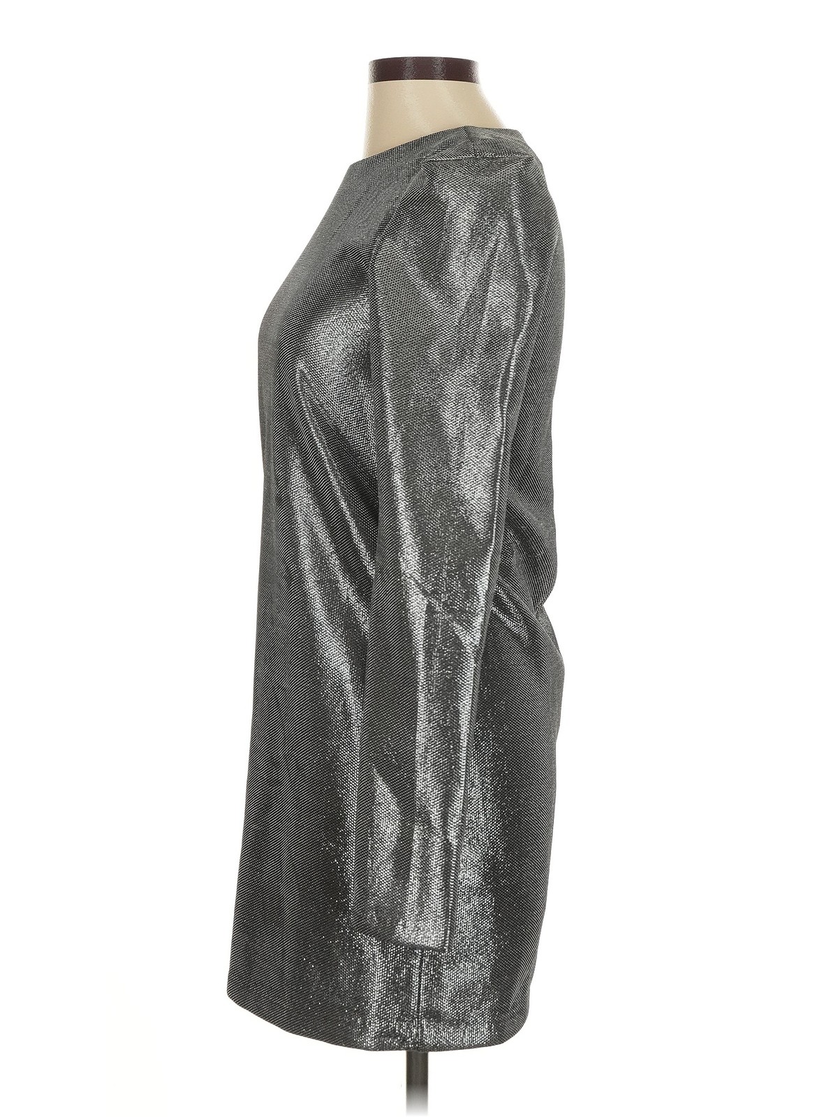 H&M Women Silver Cocktail Dress 6 thumbnail 4